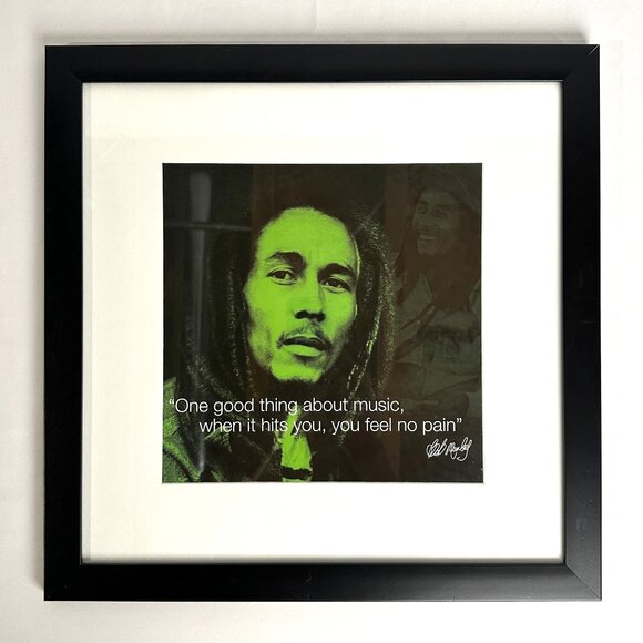Other - Bob Marley 18" x 18" framed picture